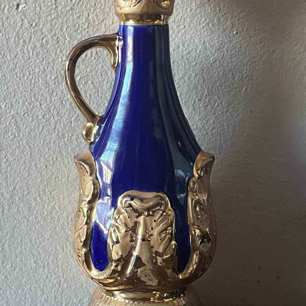 Blue and Gold Decorative Vase